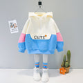 Spring And Autumn Children's Western Style Girls Two-piece Set