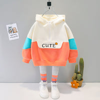 Spring And Autumn Children's Western Style Girls Two-piece Set