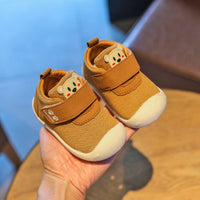 Velcro Baby Flying Knit Shoes For Boys And Girls