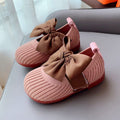 Bowknot Square Mouth Baby Soft Sole Toddler Shoes