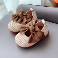 Bowknot Square Mouth Baby Soft Sole Toddler Shoes
