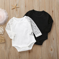 Long-Sleeved Lace Princess Romper Bag Fart Clothes