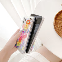 Compatible with Apple , Laser Sticker Bear Chain Apple 11 Mobile Phone Case 8plus Anti-Drop