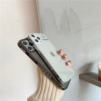 Compatible with Apple, Transparent Smiling Face On The Side Suitable For Iphone 11 Mobile Phone Case