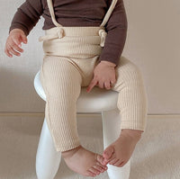Spring And Autumn Men's And Women's Baby Leggings Adjustable Strap Trousers