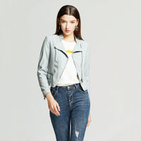 Women's Leather Jacket, Women's Leather Jacket, Slim Small Coat