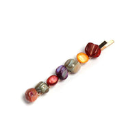 One Word Clip Turquoise Candy Color Hairpin