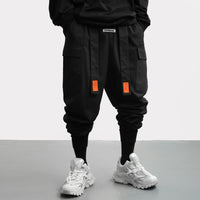 Guochao Tactical Function Multi-pocket Overalls Men's Fashion Brand Loose Long Pants