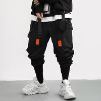 Guochao Tactical Function Multi-pocket Overalls Men's Fashion Brand Loose Long Pants