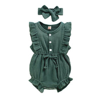Flying Sleeve Baby Children's Triangle Romper Jumpsuit