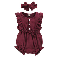 Flying Sleeve Baby Children's Triangle Romper Jumpsuit