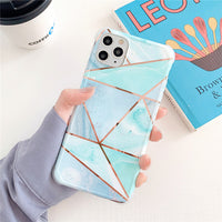 Smooth Mosaic marble mobile phone case