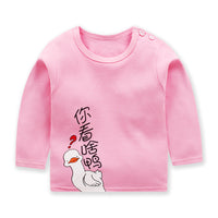 Children's Long-Sleeved T-shirt, Cotton Sweater, Girl's One-Piece Top