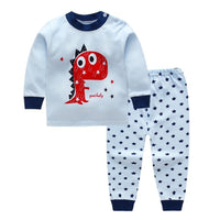 New Children's Autumn Clothes Long Trousers Suit Boys and Girls Home Service