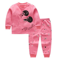 New Children's Autumn Clothes Long Trousers Suit Boys and Girls Home Service