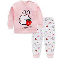 New Children's Autumn Clothes Long Trousers Suit Boys and Girls Home Service