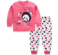 New Children's Autumn Clothes Long Trousers Suit Boys and Girls Home Service