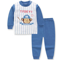 New Children's Autumn Clothes Long Trousers Suit Boys and Girls Home Service