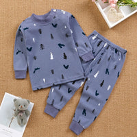 New Children's Autumn Clothes Long Trousers Suit Boys and Girls Home Service