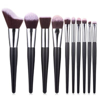 New 10 Wavy Makeup Brush Loose Powder Blush Eye Shadow Brush