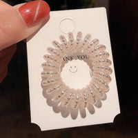 Cute Tie Hair Phone Head Rope Ball Head Ponytail Leather Case