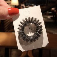 Cute Tie Hair Phone Head Rope Ball Head Ponytail Leather Case