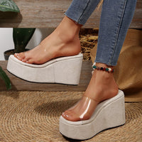 Plus-size Thick-soled Wedge Sandals For Women