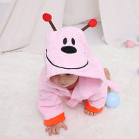 Pure Cotton Absorbent Bathrobe Bathing Hooded Bath Towel
