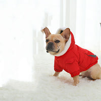 Law Fighting Clothes Dog Cotton Winter Pet Clothes Plus Velvet Thickening