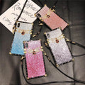 Compatible with Apple , Fashionable Mobile Phone Case With Glitter Diamond Color Matching