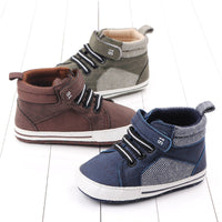 Baby Soft-soled Non-slip Mid-high Casual Toddler Shoes