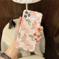 Pink Rose Girl Soft Shell Phone Case