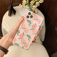 Pink Rose Girl Soft Shell Phone Case