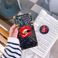 Compatible with Apple , Applicable Ring Square Star Flower Phone Case