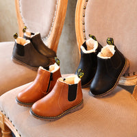 Retro Children's Shoes Autumn and Winter Martin Boots Fashion Children's Cotton Shoes