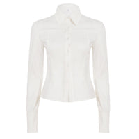 Commuter Professional Waist-controlled Lace-up Shirt Hot Girl Street