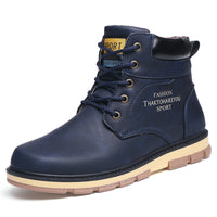 Fashion Shoes Military Boots High-Top Tooling Shoes Men's Short Boots