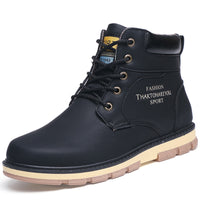 Fashion Shoes Military Boots High-Top Tooling Shoes Men's Short Boots