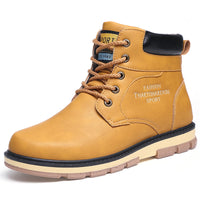 Fashion Shoes Military Boots High-Top Tooling Shoes Men's Short Boots