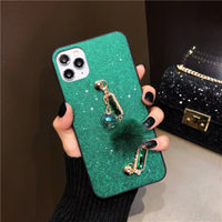 Luxury Rhinestone Wrist Chain Phone Case
