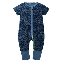 Baby Short-Sleeved One-Piece Summer Cotton Newborn Romper