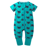 Baby Short-Sleeved One-Piece Summer Cotton Newborn Romper