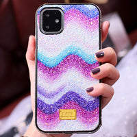 Compatible with Apple , Diamond-Studded Mobile Phone Case Skinning Creativity