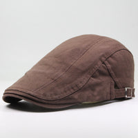 Classic Light Board Solid Color Cotton Hat Sunshade