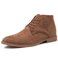 Trendy Men's Boots British Men's Shoes Pointed Toe Leather Boots