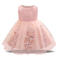 Sequined Fluffy Princess Dress For Children