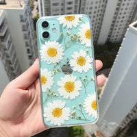 Compatible with Apple , Handmade Immortal Flower Phone Case Daisy Anti-Drop
