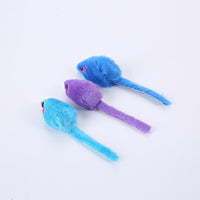 Pet cat toy colorful plush mouse