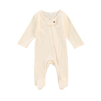 Children's Long-Sleeved Jumpsuit With Round Neck And Buckles