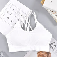 Threaded Seamless Cross Beautiful Back Tube Top Underwear